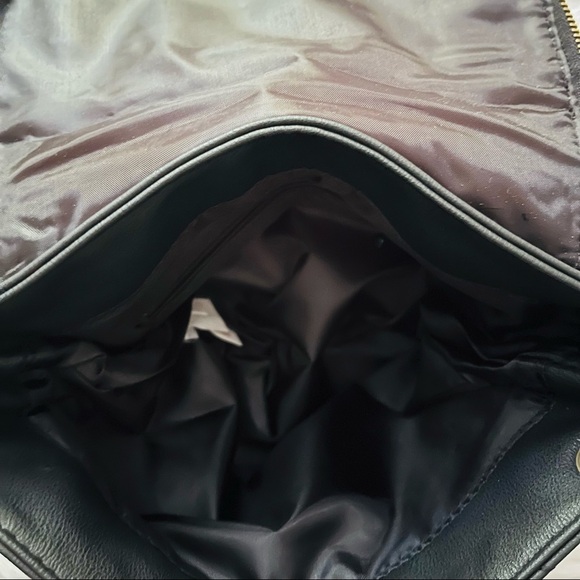 Disney Parks Quilted Studded Mickey Stitched Outline Black Crossbody Bag - Picture 6 of 8